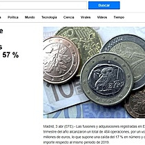 El volumen de fusiones y adquisiciones desciende un 57 % hasta marzo